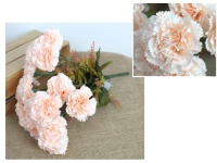 Bukiet GOŹDZIK wys. 42 cm, 18 łodyg (kwiat 7,5x2 cm) BRZOSKWINIOWY