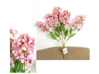 Bukiet HIACYNT 50 cm, 5 łodyg (kwiat 6x2 cm) RÓŻÓWO-KREMOWY