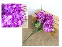 Bukiet HIACYNT wys. 37 cm, 5 łodyg (kwiat 8x6 cm) FIOLETOWY