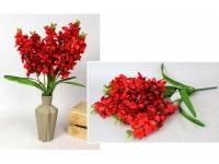 Bukiet HIACYNT wys. 55 cm  5 łodyg (5 kwiatów 20 cm) CZERWONY