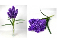 Bukiet HIACYNT wys. 62 cm 7 łodyg (7 kwiatów 14 cm)  FIOLETOWY