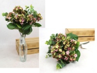 Bukiet KALANCHOE wys. 44 cm, 10 łodyg (7 kwiatów 8x4 cm) RÓŻOWO-ZIELONA