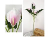 Bukiet KALIA piankowa wys. 86 cm, 5 kwiatów 13x7 cm FIOLETOWA jasna