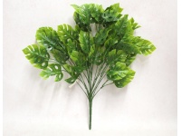 Bukiet liści MONSTERA silikonowa zielone wys. 50 cm 18 łodyg