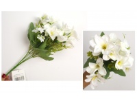 Bukiet MAGNOLIA wys. 34 cm 5 łodyg (kwiat 6 cm) BIAŁA