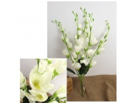 Bukiet MAGNOLIA wys. 67 cm, 5 łodyg (kwiat 10-2,5 cm) BIAŁY