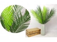 Bukiet PALMA silikonowa PE wys. 60 cm 9 liści CIEMNE i JASNE