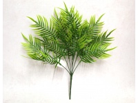 Bukiet PAPROĆ silikonowa zielona z jasnymi brzegami wys. 40 cm 7 łodyg