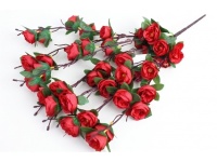 Bukiet PIWONIA wys. 57 cm, 7 łodyg (kwiat 5x2 cm) CZERWONA