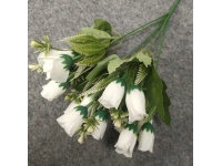 Bukiet RÓŻA drobna wys. 32 cm 7 łodyg (14 kwiatów 3,5x2 cm) BIAŁA