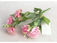 Bukiet RÓŻA wys. 28 cm,m 5 łodyg (5 kwiatów 5x3 cm) RÓŻOWA