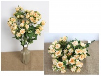 Bukiet RÓŻA wys. 52 cm, 18 łodyg (kwiat 4x2,5 cm) POMARAŃCZOWA