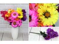Bukiet sztuczny 40 cm 6 kwiatów mix kolor