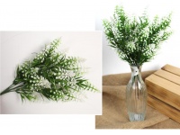 Bukiet sztuczny asparagus 35 cm 5 łodyg ZIELONO BIAŁY