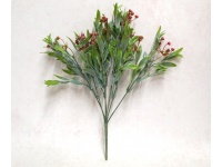 Bukiet TRAWA z różowymi kwiatkami wys. 35 cm 7 łodyg