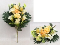 Bukiet, wiązanka mieszany RÓŻA, LILIA wys. 51 cm, 10 łodyg (10 kwiatów 9-6 cm) POMARAŃCZOWY JASNY