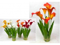 Bukiet wiązka KALIA wys. 37 cm 7 kwiatów piankowych 8x6 cm - MIX KOLOR