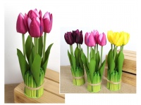 Bukiet wiązka TULIPAN 24 cm 5 tulipanów MIX KOLOR 5904888190295