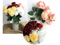 Bukiet zasuszony RÓŻA wys. 45 cm 7 łodyg (7 kwiatów 7 cm) MIX KOLOR