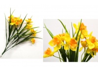 Bukiet ŻONKIL gumowy wys. 37 5 łodyg (15 kwiatów 4 cm) ŻÓŁTY