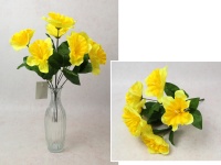 Bukiet ŻONKIL wys. 37 cm, 7 łodyg (7 kwiatów 10x5 cm) ŻÓŁTY