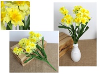 Bukiet ŻONKIL wys.40 cm, 7 łodyg (kwiat 5,5x2 cm) - ŻÓŁTY