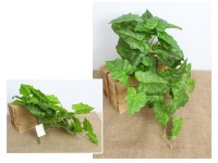 Bukiet, zwis ALOKAZJA wys. 48 cm (29 liści silikonowych 13-9 cm)