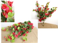 Bukiet zwis PERALGONIA wys. 70 cm 6 łodyg RÓŻOWA ciemna