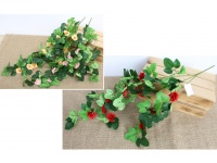 Bukiet, zwis RÓŻA 60 cm, 3 łodygi (kwiat 3,5x2,5 cm) MIX KOLOR