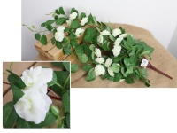 Bukiet zwis RÓŻA 78 cm, 11 łodyg (kwiat 4,5x2 cm) - BIAŁY