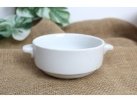 Bulionówka ceramiczna 15x11,5x5,2 cm BIAŁA