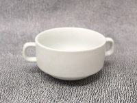 Bulionówka ceramiczna 15x9,5x5,5 cm BIAŁA