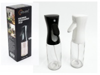 Butelka, spryskiwacz do oliwy, octu szkło-plastik 250 ml mix czarna, biała
