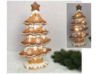Choinka ceramiczna PIERNIKOWA LED 45 cm