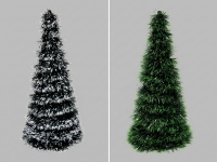Choinka, stożek z zielonego łańcucha 50 cm