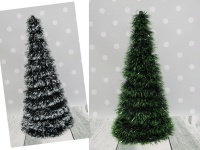 Choinka, stożek z zielonego łańcucha 50 cm