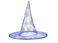 Czapka CZAROWNICY, CZARODZIEJA 38x35 cm NIEBIESKA