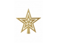 Czubek plastikowy GWIAZDA 9,5x9,5 cm - 1 szt złota
