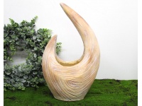 d Doniczka ceramiczna efekt drewna księżyc 49x28,5x17 cm