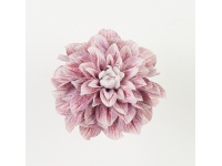 Dalia główka 3D PRINT 17 cm RÓŻOWA NAKRAPIANA #38 - 1 szt