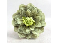 Dalia główka 3D PRINT 17 cm ZIELONA CIENIOWANA #32 - 1 szt