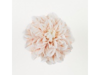 Dalia główka 3D PRINT 17 cm KREMOWO-POMARAŃCZOWA CIENIOWANA #54 - 1 szt