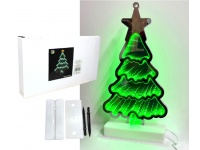 Dekoracja LED 3D CHOINKA 31x17,5x1 cm