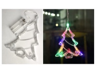 Dekoracja LED świecąca CHOINKA 20x16 cm mulitikolor