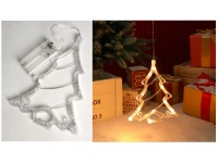 Dekoracja LED świecąca CHOINKA 20x16 cm biała ciepła