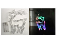 Dekoracja LED świecąca RENIFER 19x13 cm mulitikolor 