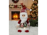 Dekoracja MIKOŁAJ LED siedzący 35 cm