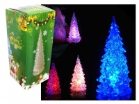 Dekoracja świąteczna CHOINKA LED 12,5x5,5 cm multikolor