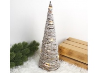 Dekoracja świąteczna CHOINKA ratanowa na baterie 60 cm