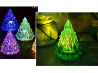 Dekoracja świąteczna CHOINKA akrylowa LED 6,5x5 cm multikolor